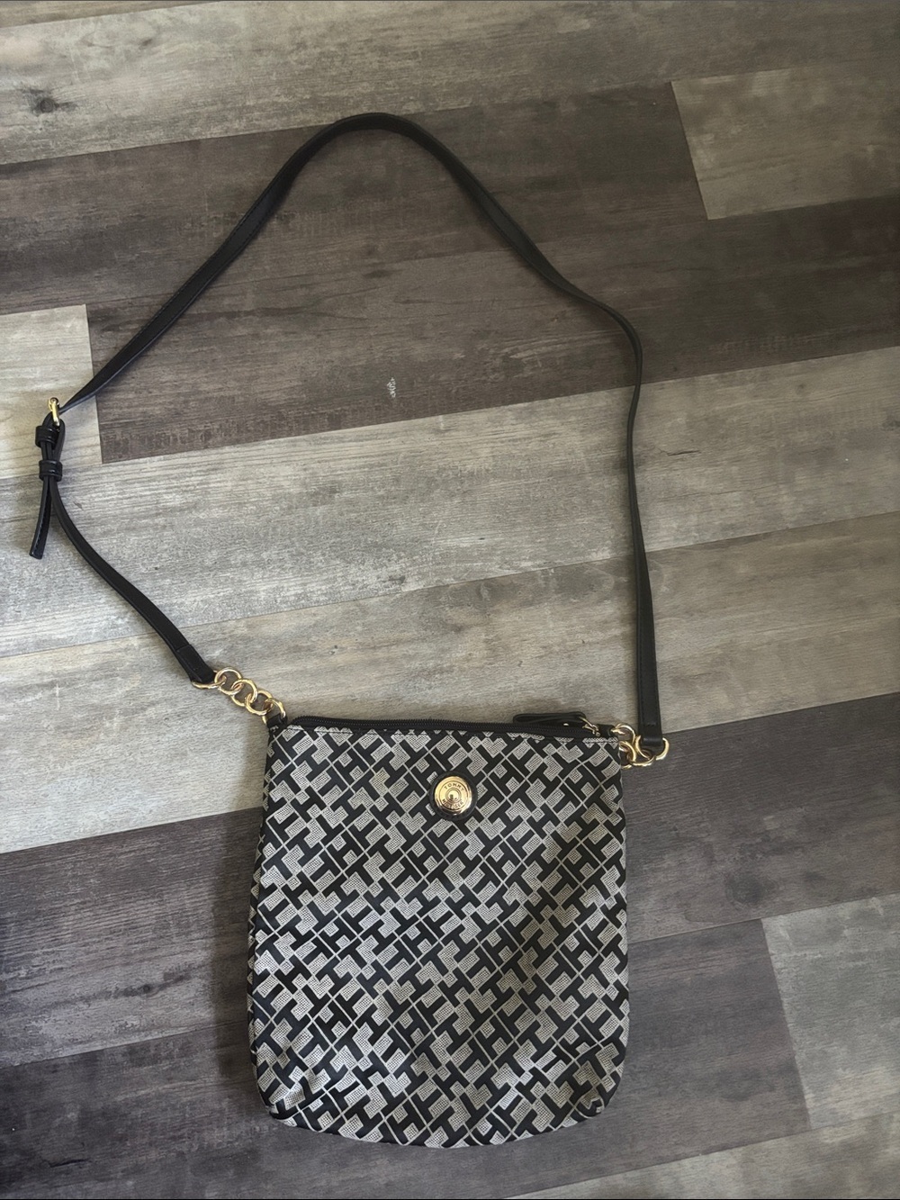 Tommy Hilfiger Monogram Jaquard Crossbody Bag